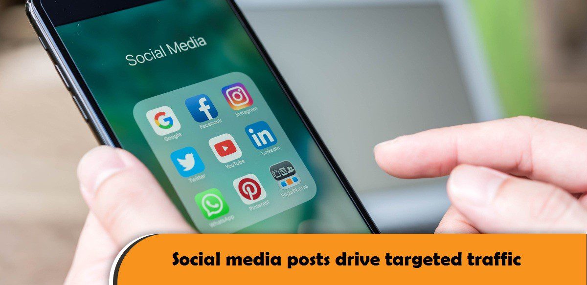Social media posts drive traffic