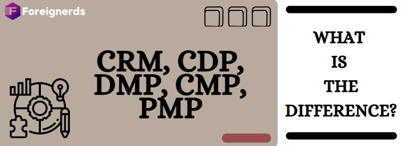 CRM, CDP, DMP, CMP, PMP: What is the difference?