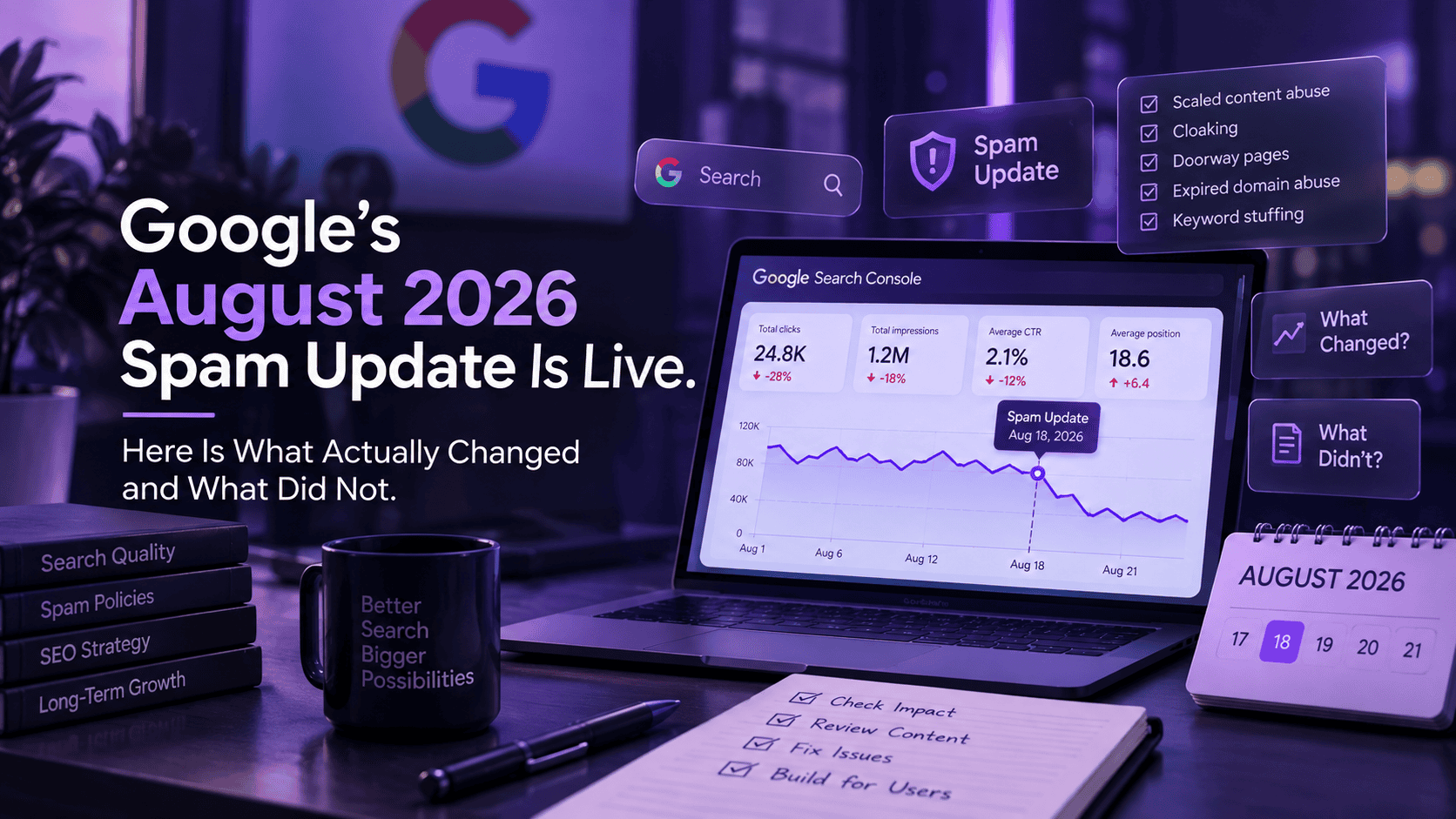Google's August 2026 Spam Update Is Live. Here Is What Actually Changed and What Did Not.