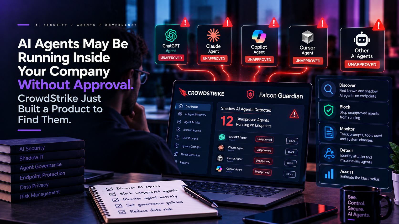 Shadow AI Agents: CrowdStrike Falcon Guardian Explained