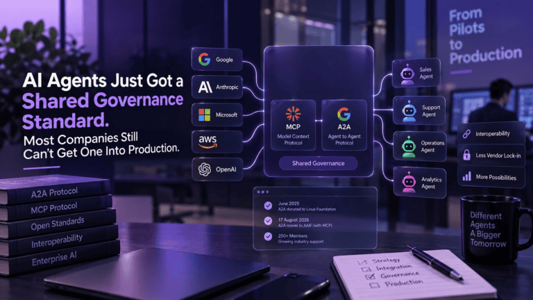AI Agents Just Got a Shared Governance Standard. Most Companies Still Can't Get One Into Production.