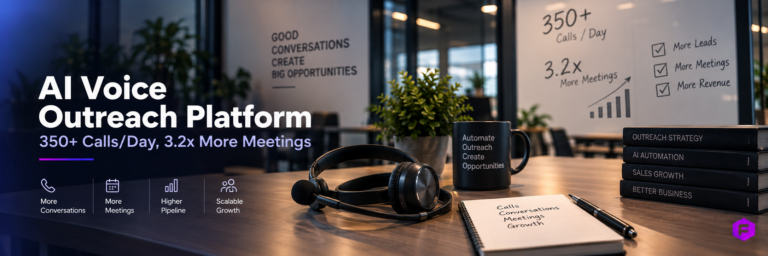 350+ Calls/Day, 3.2x More Meetings Booked, -62% Cost Per Meeting