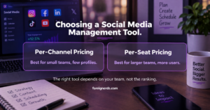 Social media management tool pricing comparison: per-channel versus per-seat
