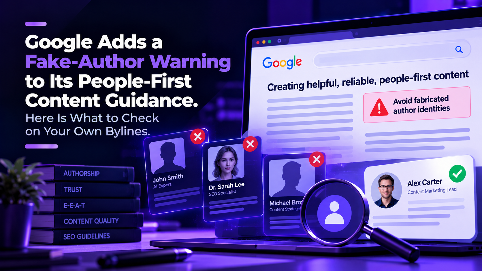 Google’s Fake-Author Warning: What to Check on Bylines